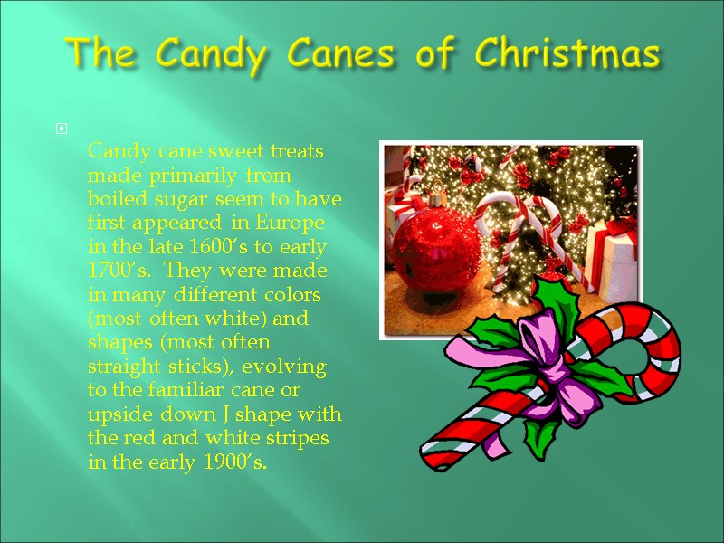 The Candy Canes of Christmas   Candy cane sweet treats made primarily from